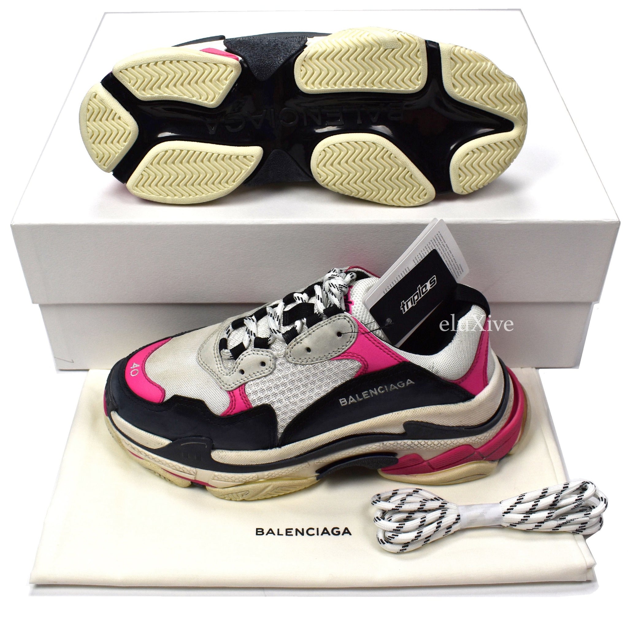 women's balenciaga triple s trainer white