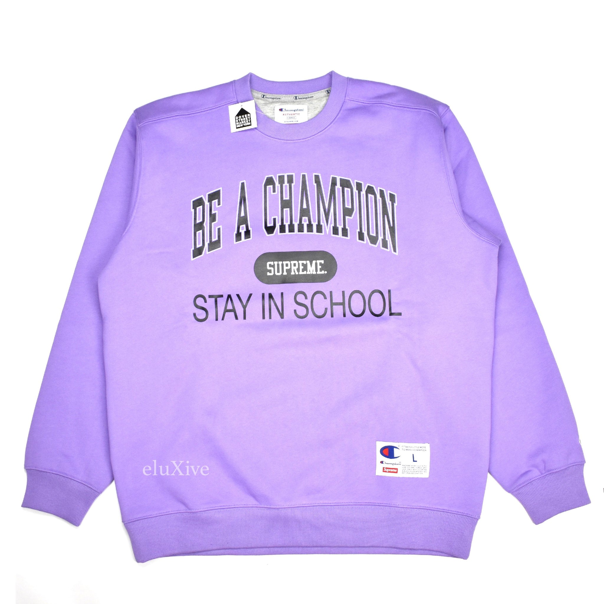 lilac champion crewneck