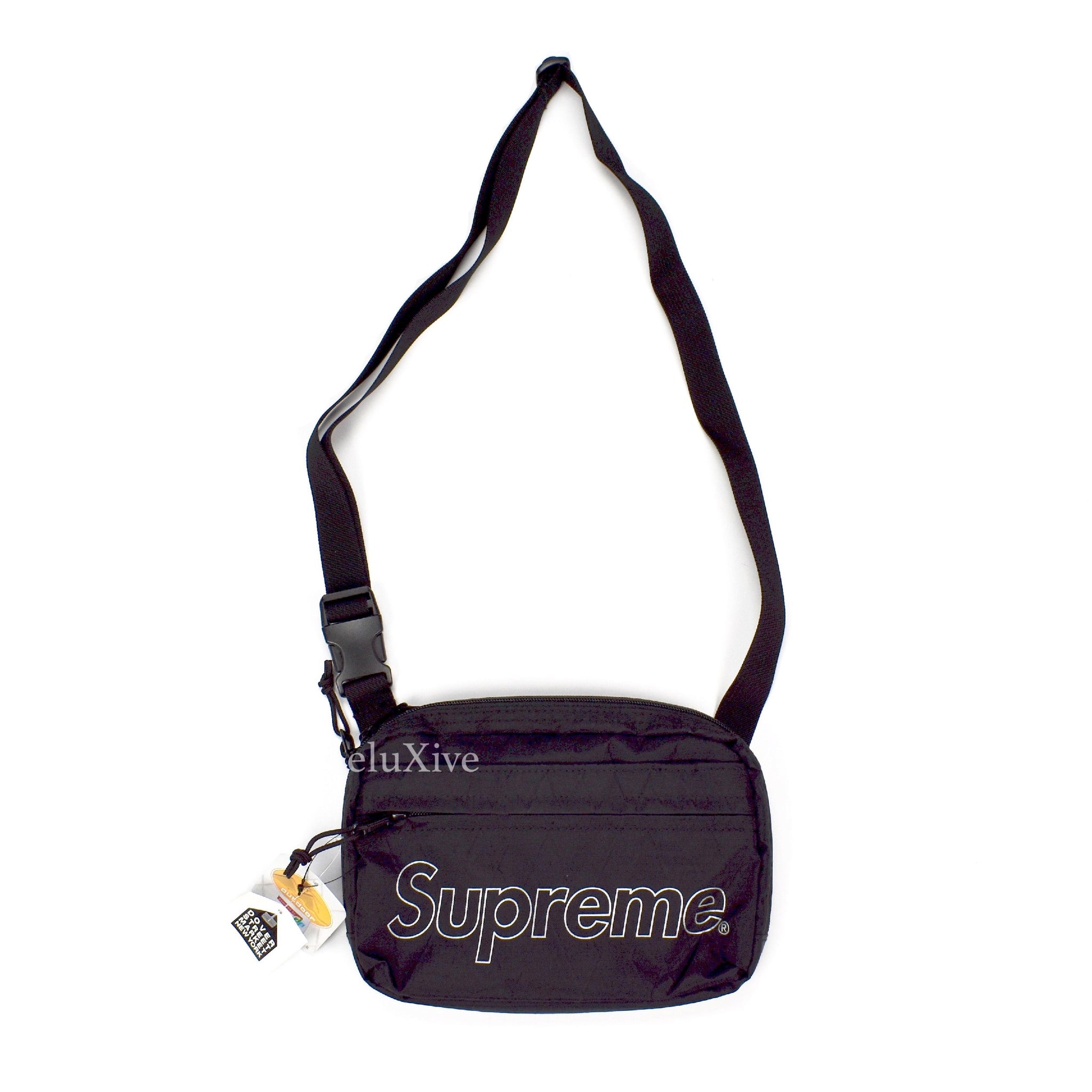 supreme fw18 black shoulder bag