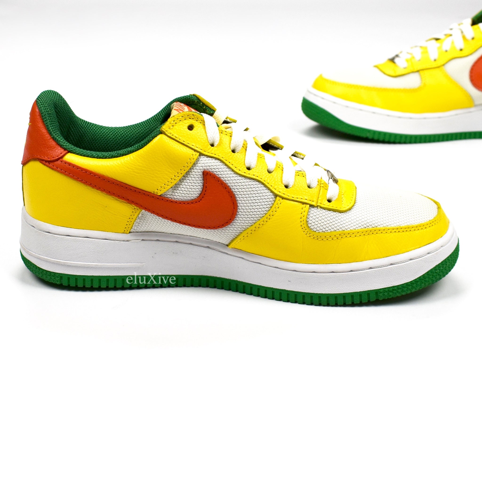 nike air force one yellow zest orange flash true white