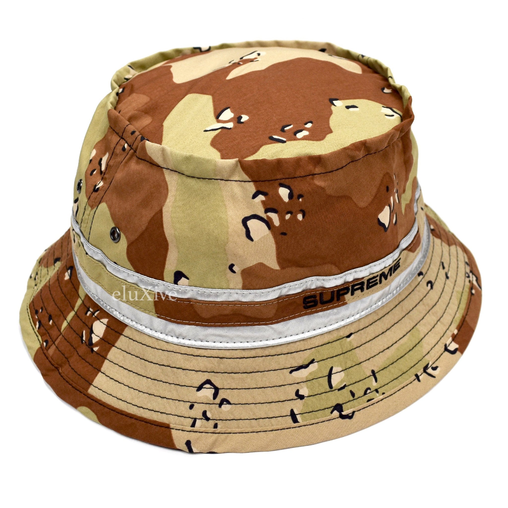 Supreme - Camo Print Bucket Hat – eluXive