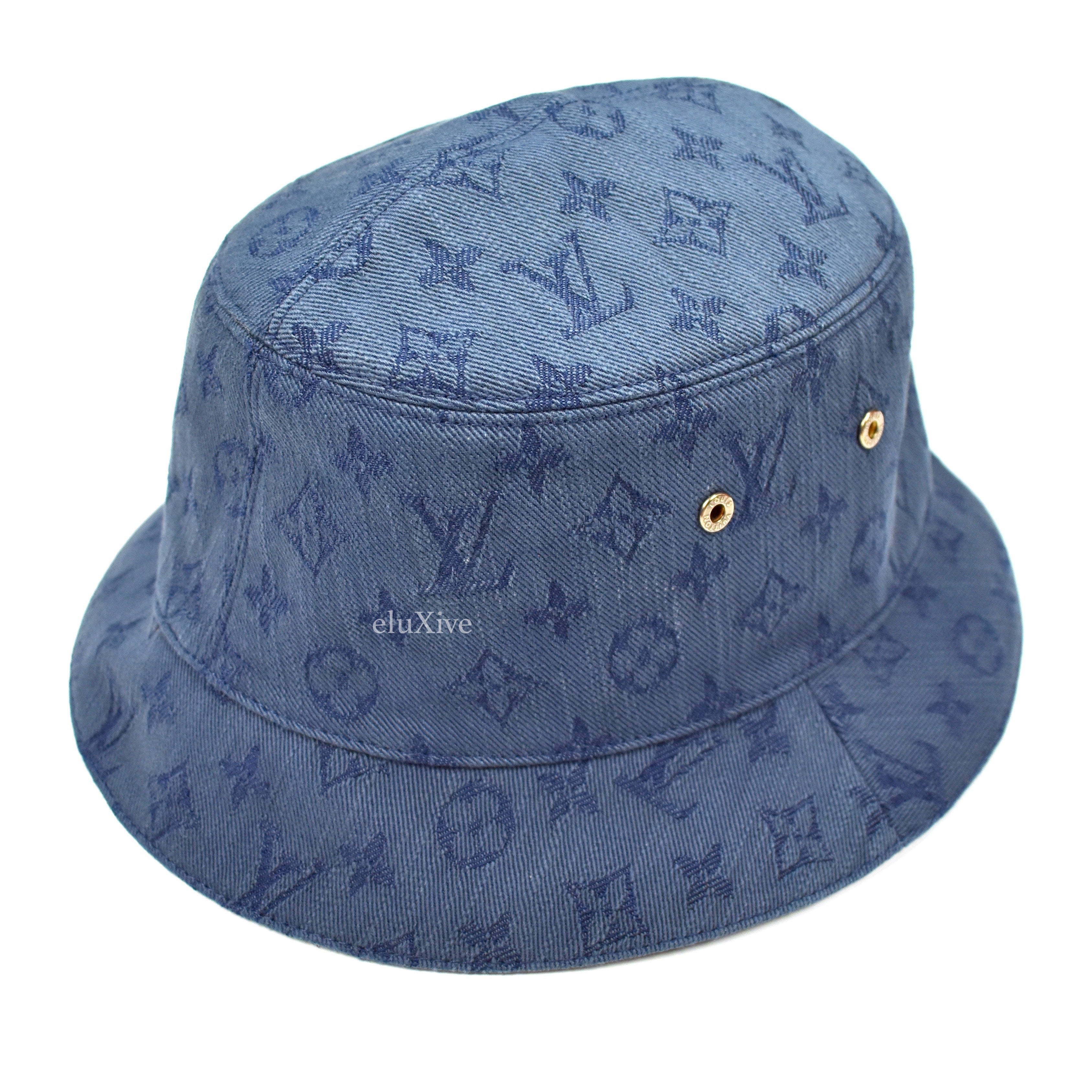 Louis Vuitton® LV X Yk Pumpkin Bucket Hat Denim. Size L en 2023