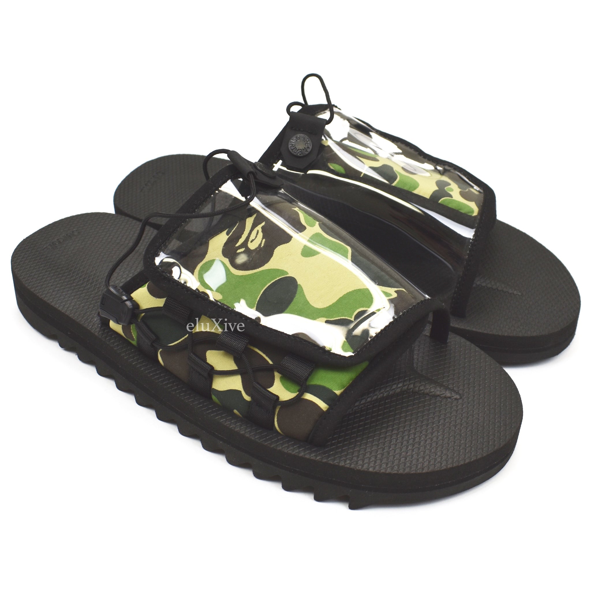 Bape x Suicoke - Camo Logo Print OG-056 Sandals – eluXive