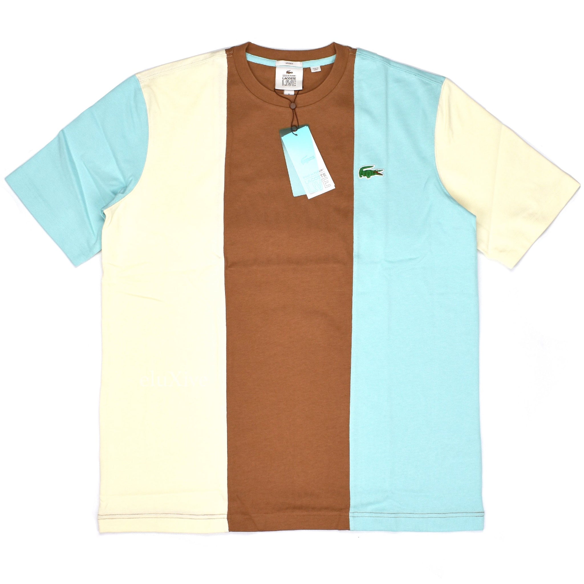 lacoste block t shirt