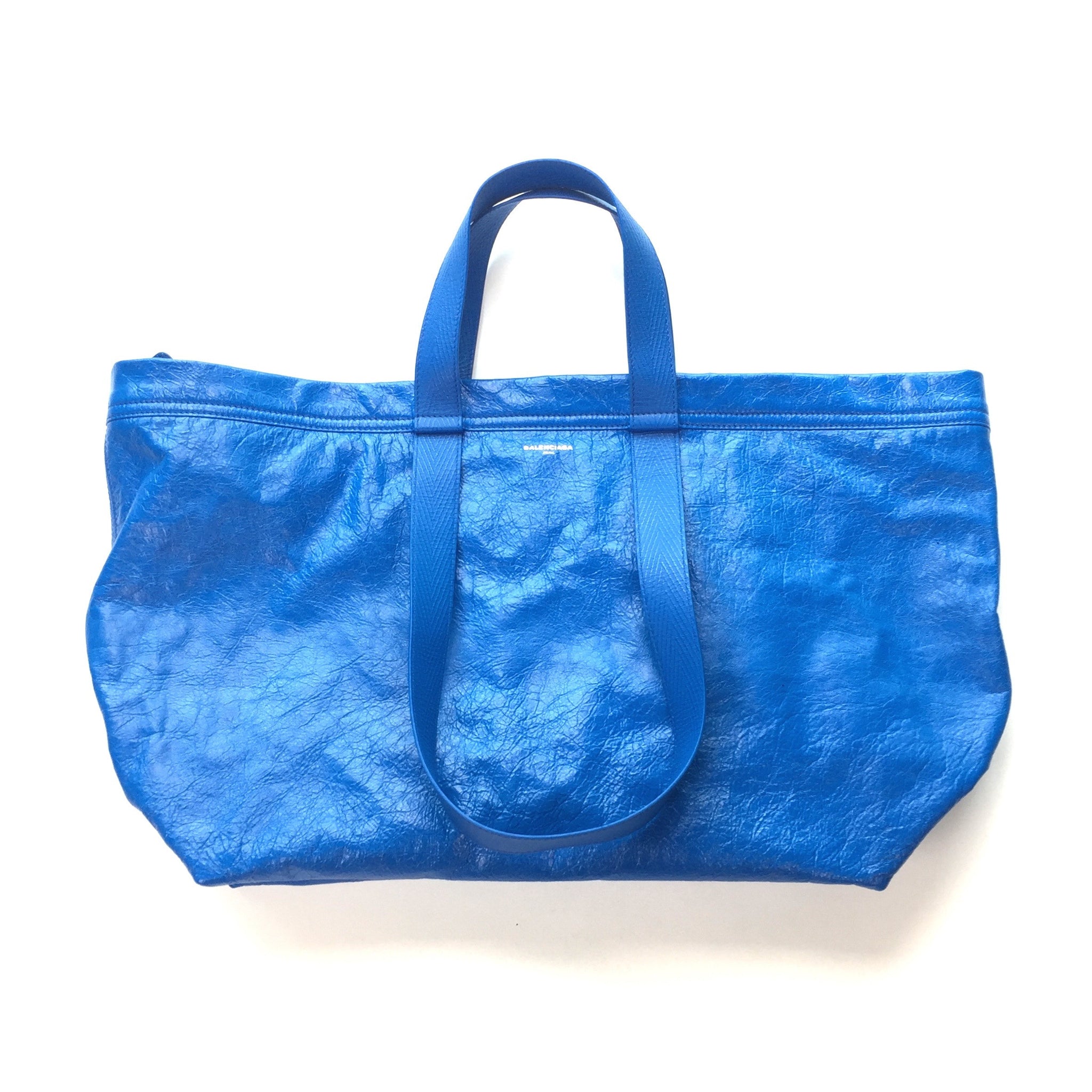 balenciaga blue ikea bag