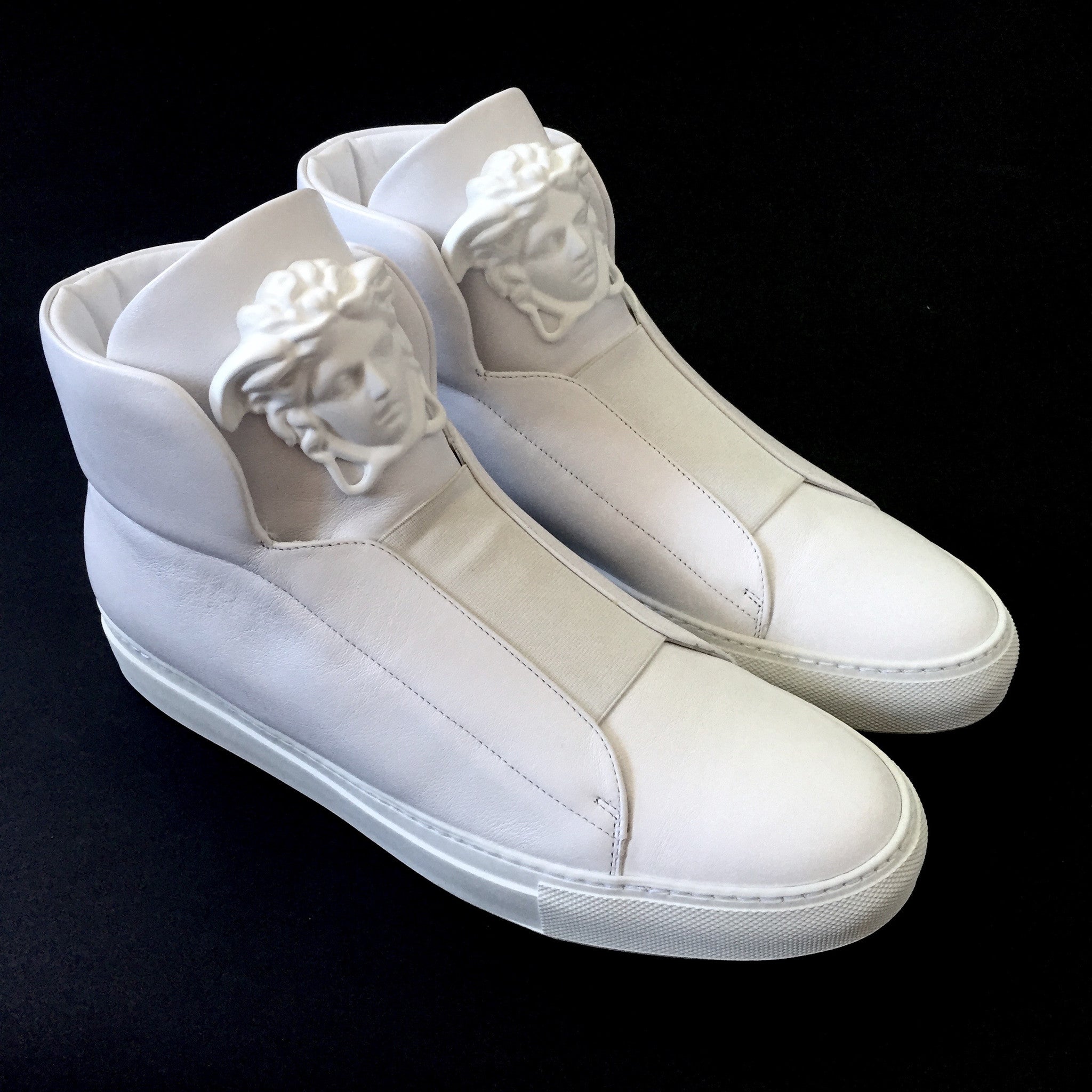 versace white medusa sneakers