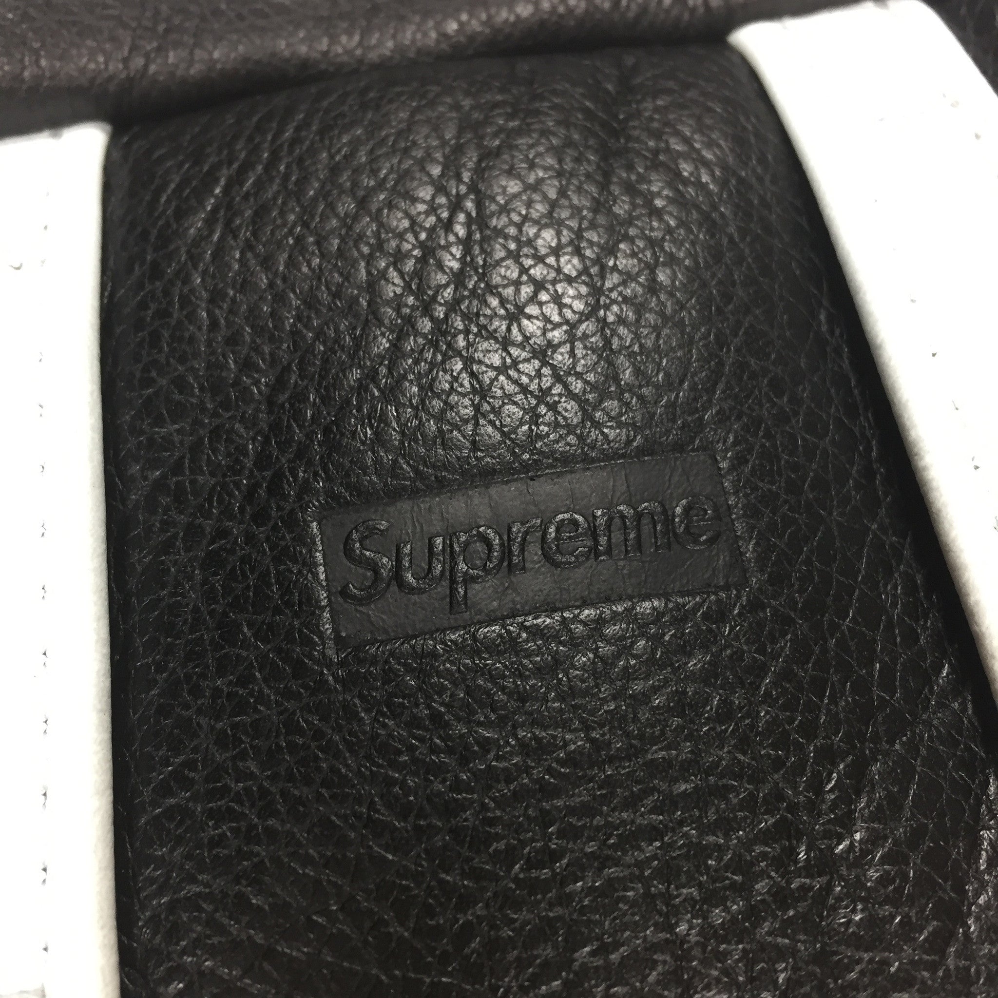Supreme x Vanson - SS17 Black Leather Logo Patch Wrist Bag / Hip Pouch – eluXive