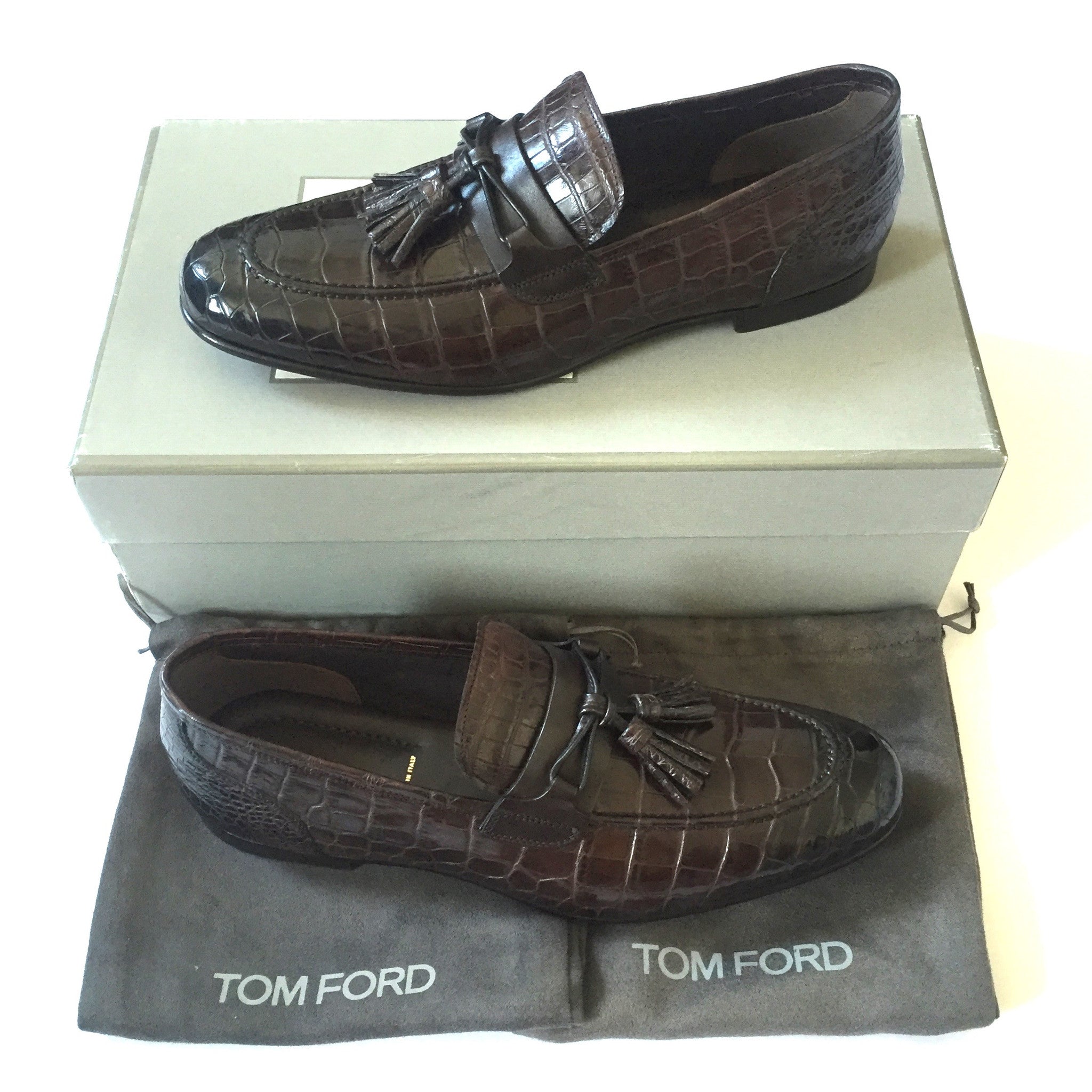 tom ford alligator loafers