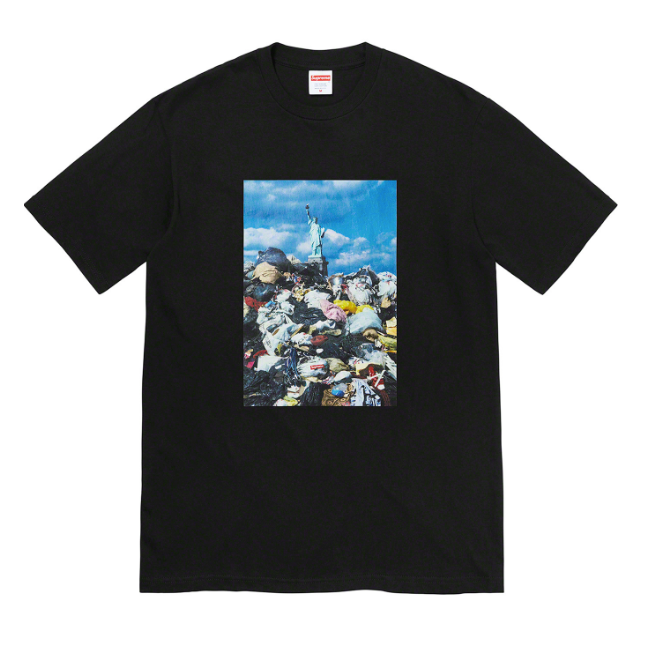 Supreme - Statue of Liberty Trash T-Shirt (Black) – eluXive