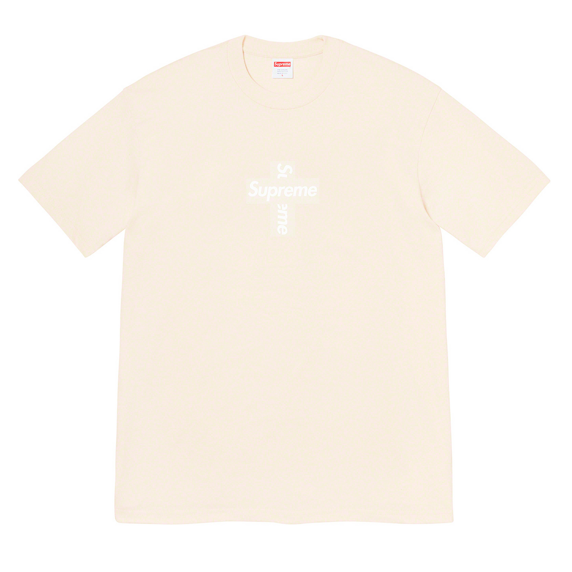 Supreme - Cross Box Logo T-Shirt (Natural) – eluXive