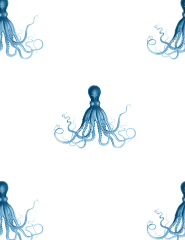 george the octopus under the sea kids themed nautical wallpaper