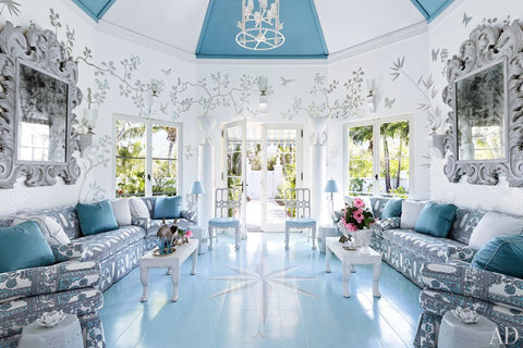 beach house blue and white design trend 2017