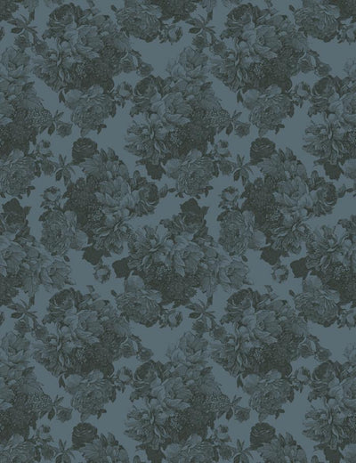 Y Not' Wallpaper by Wallshoppe - Garnet / Indigo