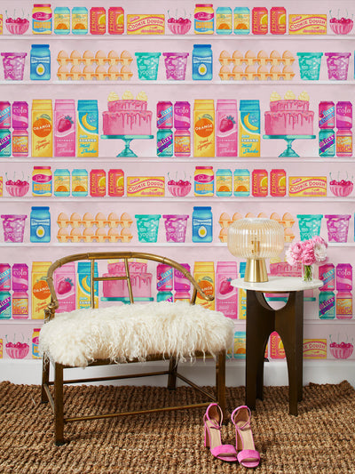 Pink Pumps' Wallpaper by Barbie™ - Hot Pink