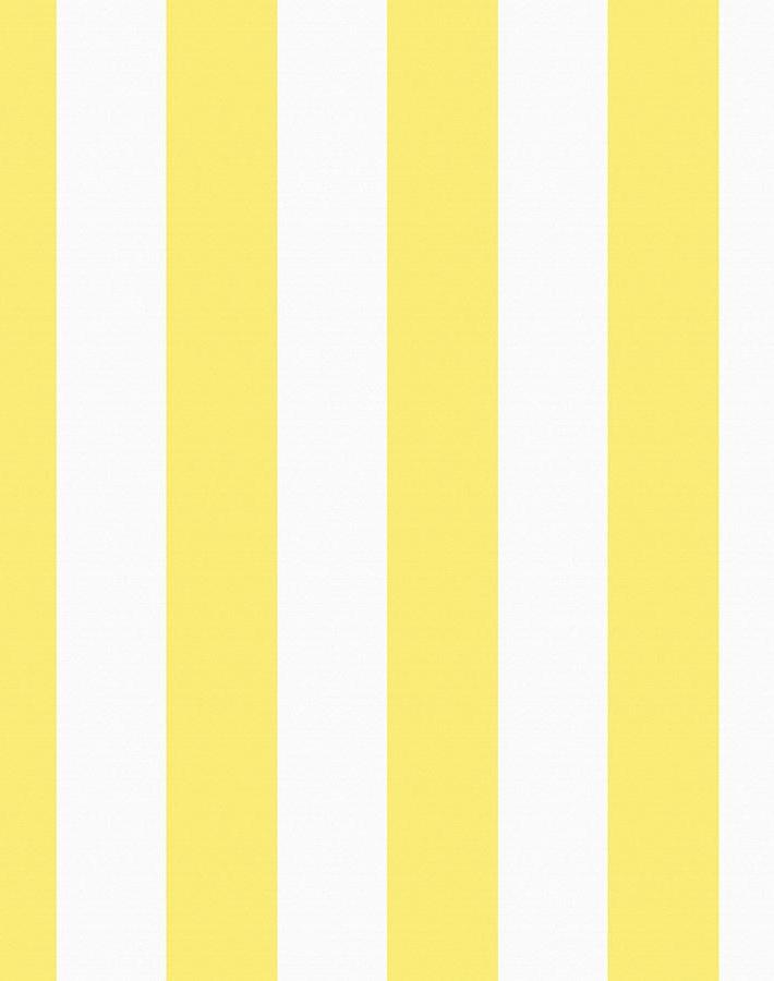 Candy Stripe Wallpaper - Lemon - Wallshoppe