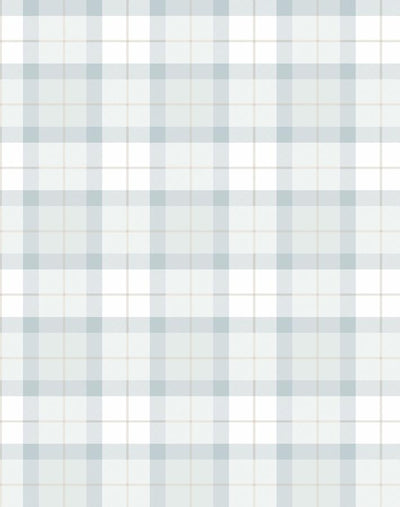 Oban Plaid' Wallpaper by Wallshoppe - Peach