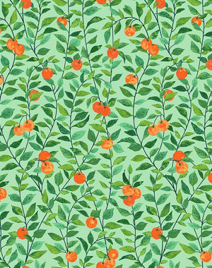 orange and green wallpaper