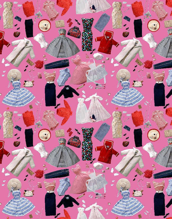 Pink Pumps' Wallpaper by Barbie™ - Light Pink