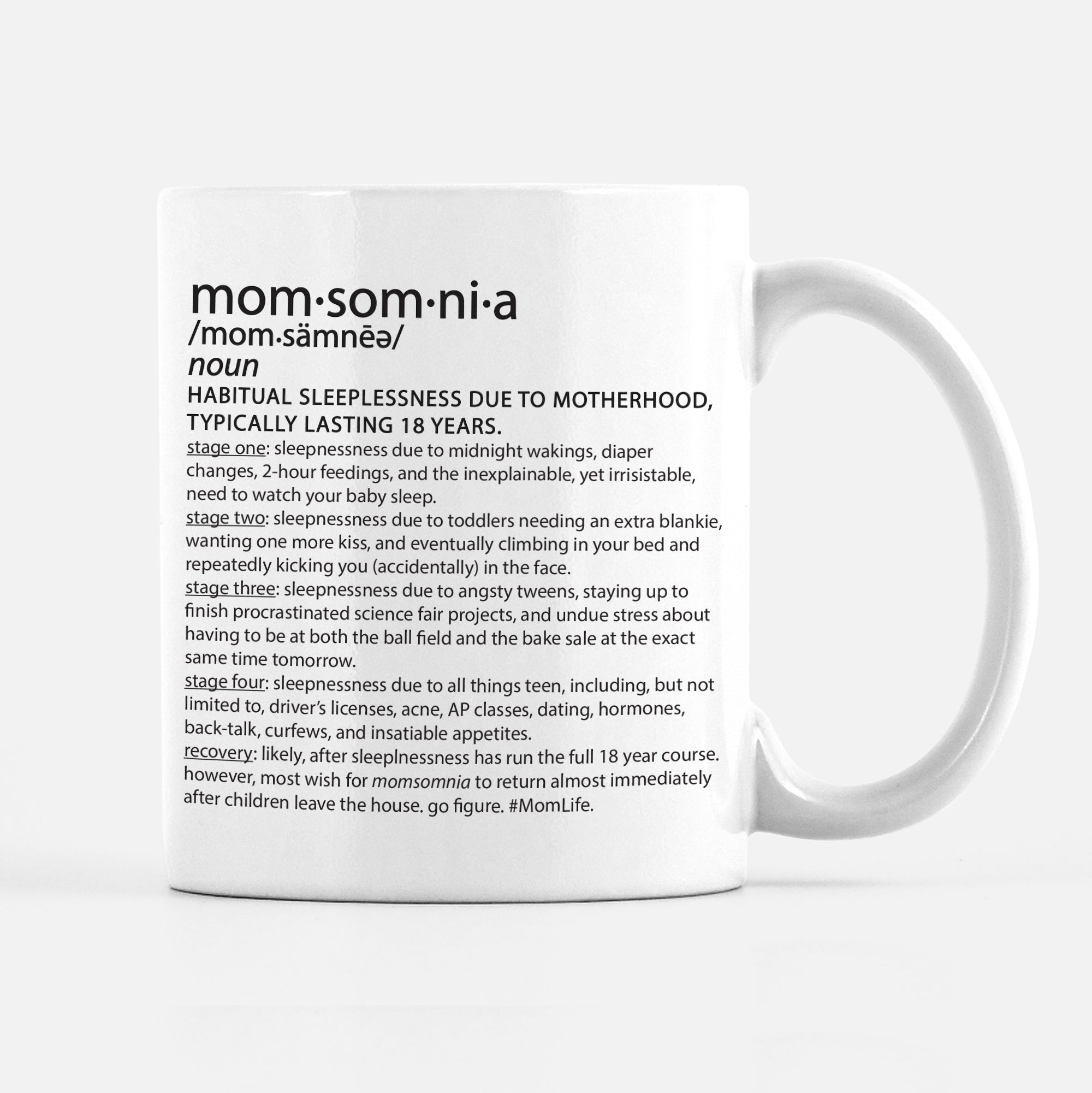 Tired as a Mother Panda Bear Coffee Cup, Gift for Mom