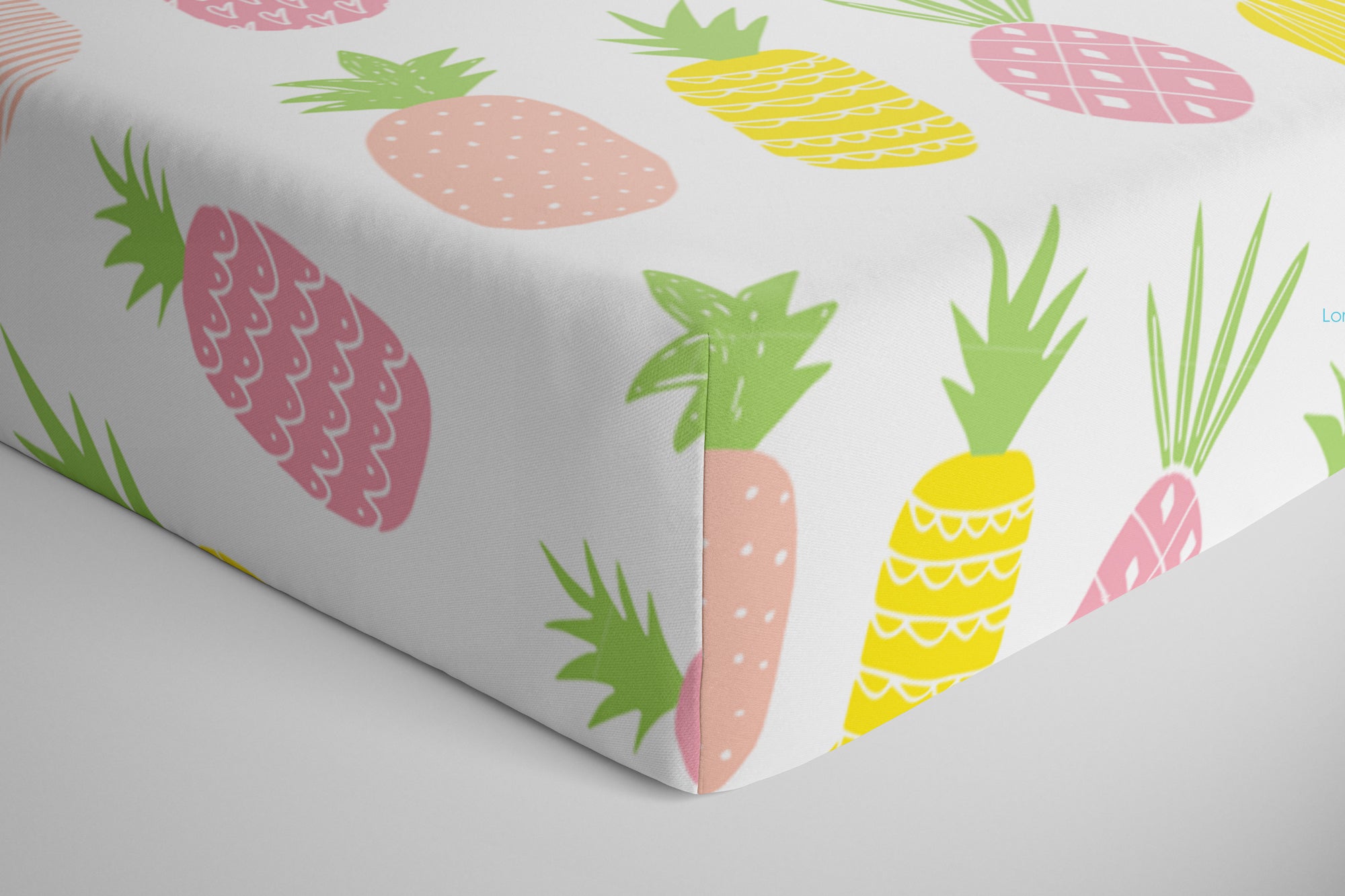 pineapple crib sheet