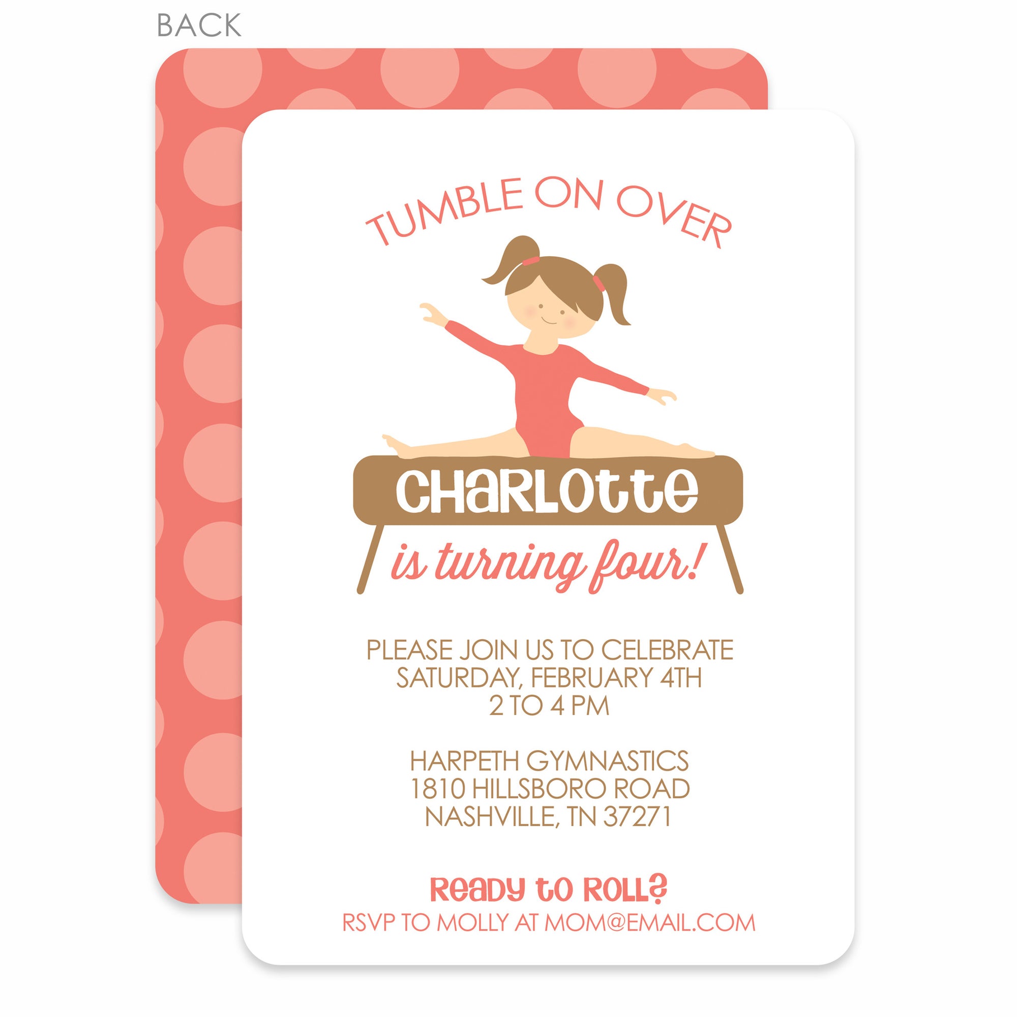 Gymnastic Boy Party Invitation TRY BEFORE You BUY Instant 