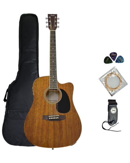 Haze Thin-Body Built-In Pickups/Tuner Acoustic Guitar - Sunburst F631B –  Kookaburra Music Tree