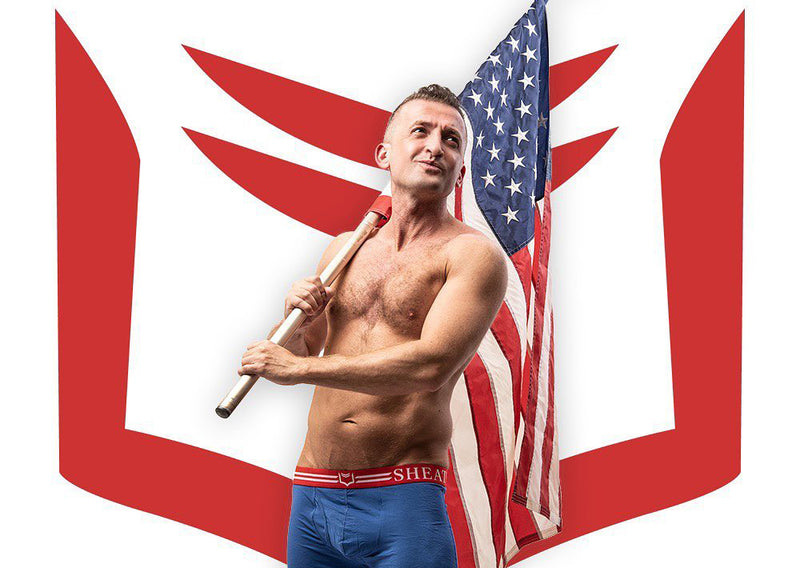 Michael Malice with American flag