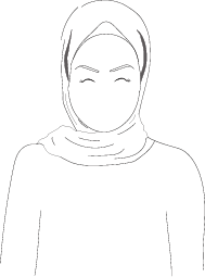 Wearing a Rectangle Hijab as a Square Style Hijab - step 6 : wrap the remaining cloth around your head or neck, giving you the perfect square hijab look