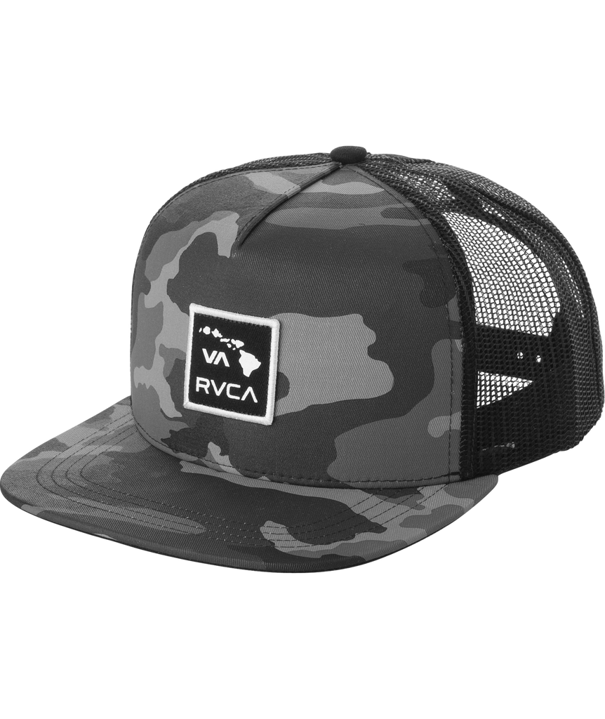 rvca islands patch trucker hat