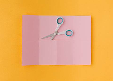 how to fold and cut paper to make a zine. Kids craft for lunch lady magazine