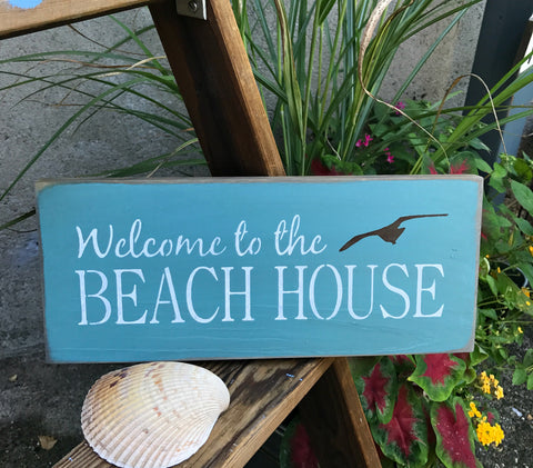 Welcome To The Beach House, Beach Decor, Wooden Beach Sign – Woodticks ...