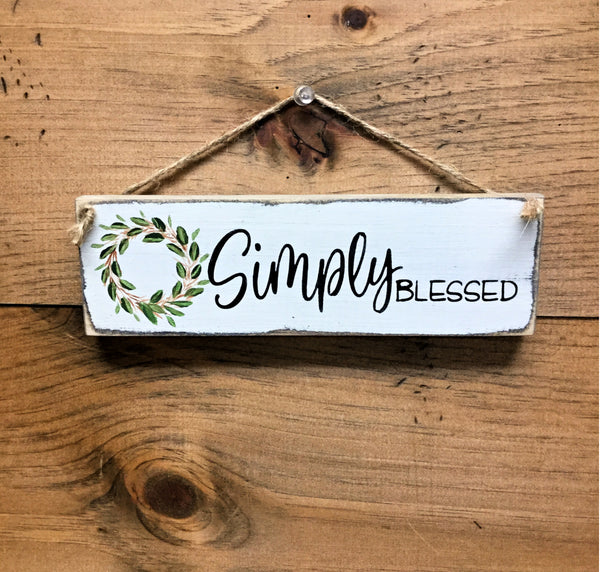 Download Simply Blessed, Little Wooden Sign, Mother's Day Gift ...