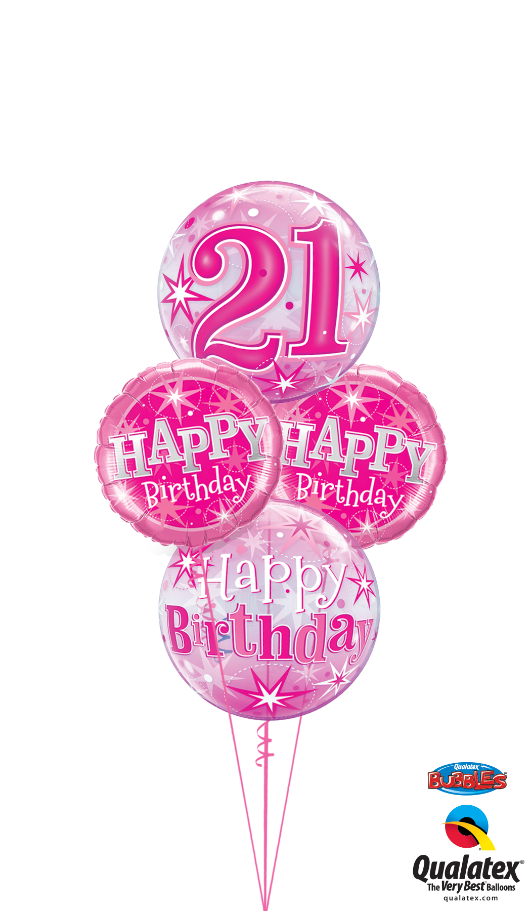 21st Birthday Balloon In A Box Happy 21 Birthday Png Clipart Full