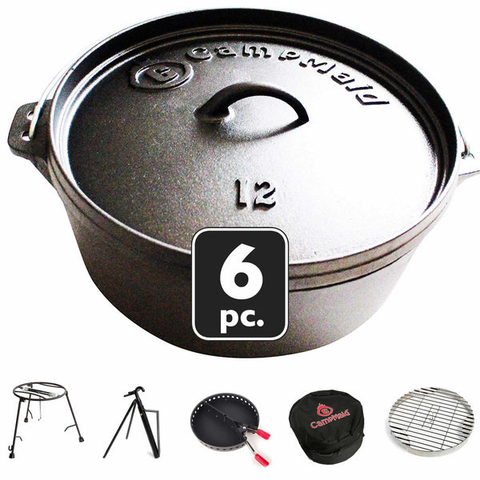 A Dutch oven set.