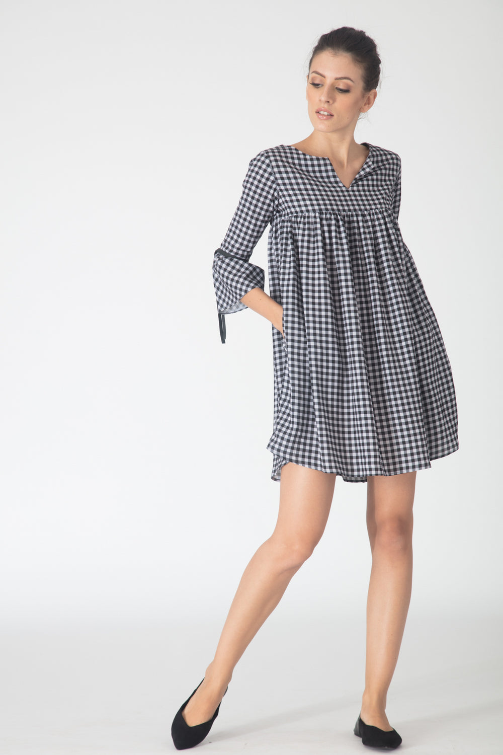 Gingham Tunic Dress | Intermod Workwear