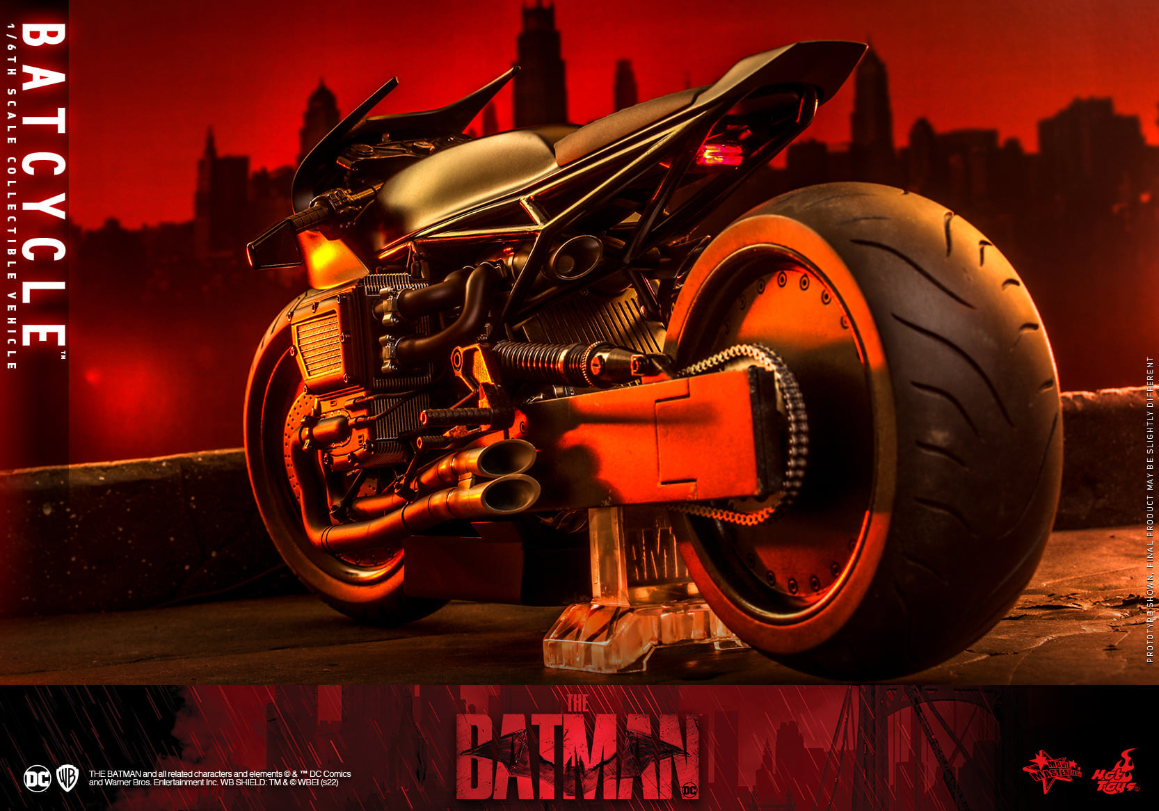 Nếu bạn là một người yêu thích đồ chơi sưu tầm, đặc biệt là những mẫu đồ chơi liên quan đến siêu anh hùng Batman, thì Hot Toys - MMS642 - The Batman - Batcycle (1/6 Scale) chắc chắn là sự lựa chọn không thể bỏ qua. Với chi tiết và chất lượng hoàn hảo, mô hình này sẽ làm bạn cảm thấy vô cùng hài lòng. Hãy nhanh chân tìm hiểu và sở hữu ngay nó!