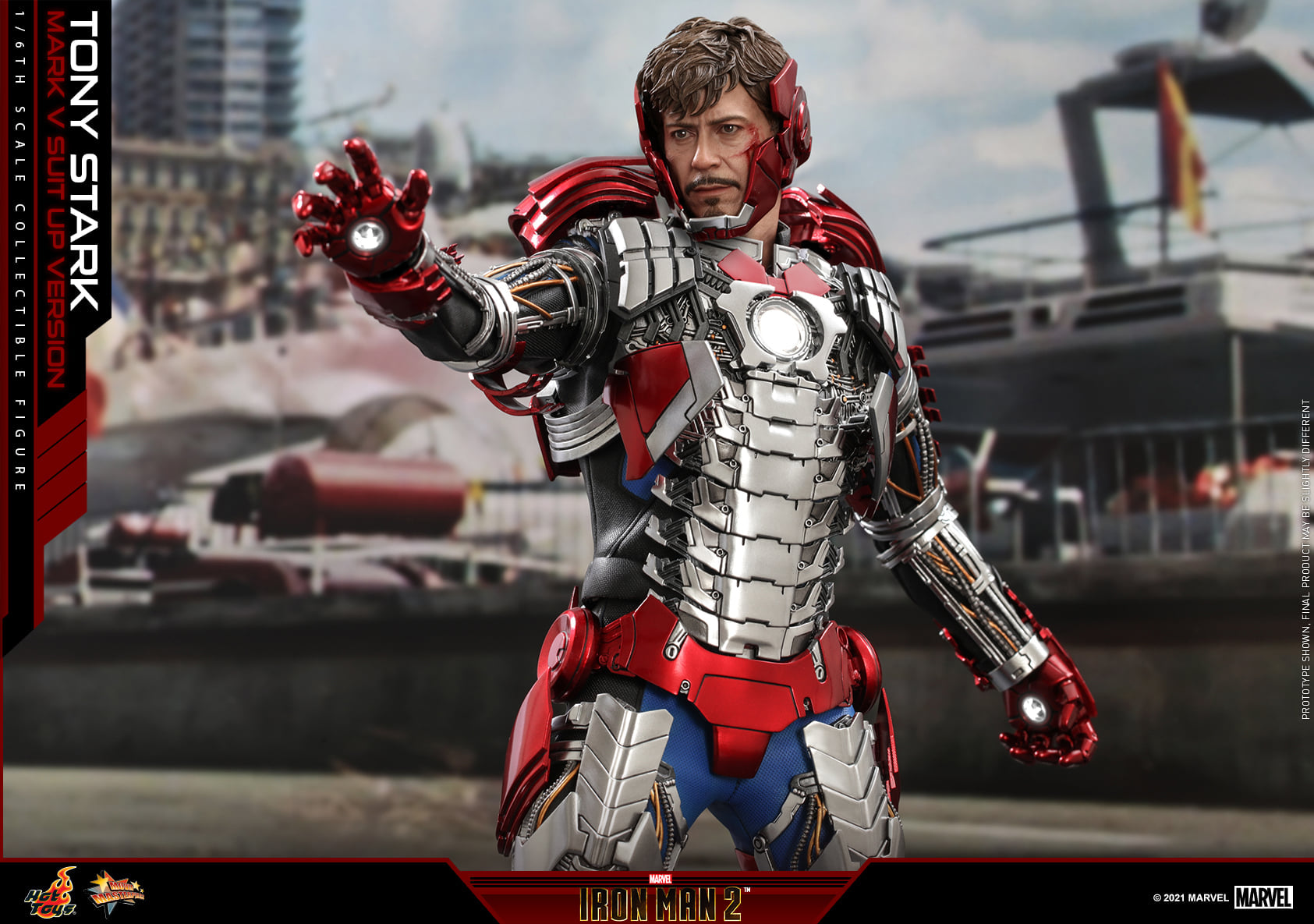 Hot Toys - MMS599 - Iron Man 2 - Tony Stark (Mark V Suit Up Ver.)