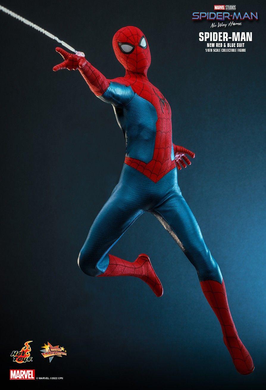 Hot Toys MMS679 Spider-Man No Way Home Spider-Man New Red & Blue Suit ...