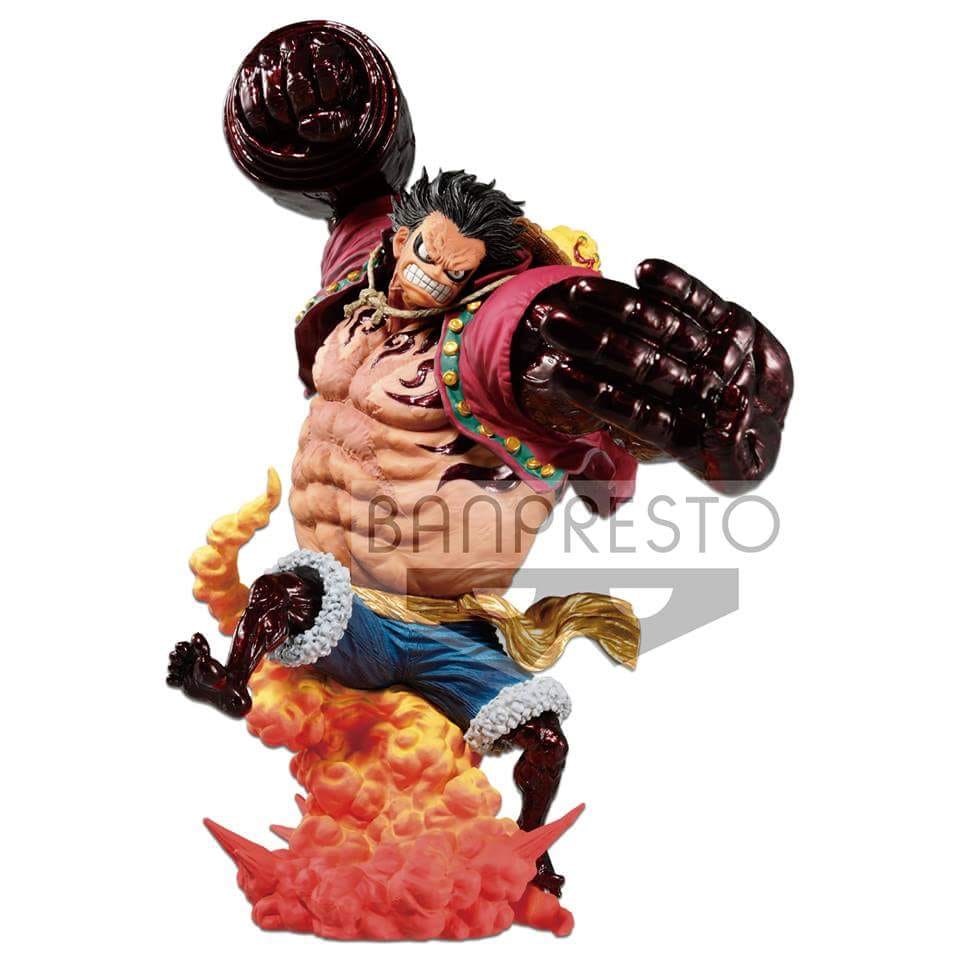 Banpresto One Piece Monkey D Luffy Gear Fourth Kong Gun Crimson Color Marvelous Toys