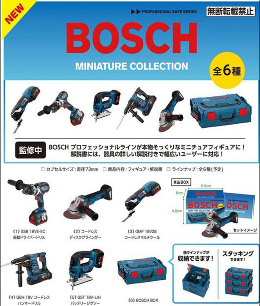 Kaiyodo Professional Safe Series Bosch Miniature Collection