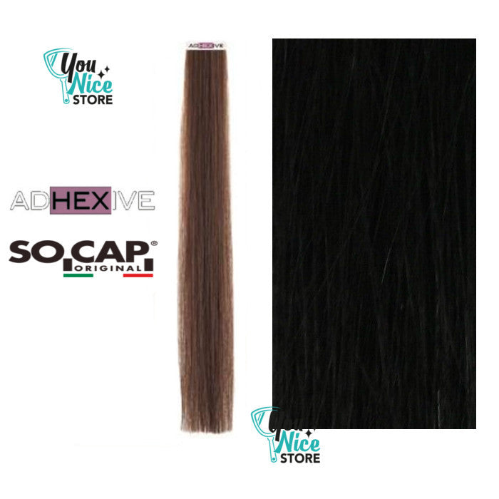 Extension adesive capelli veri lisci con adesivo Socap Original –  younicestore