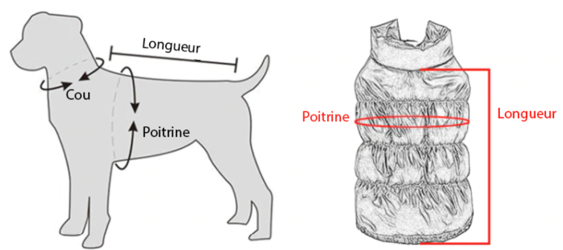 taille Doudoune rembourrée