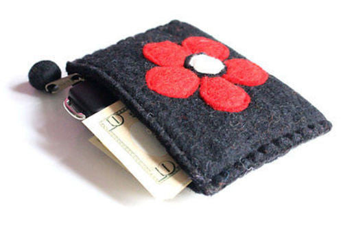 felt coin purse