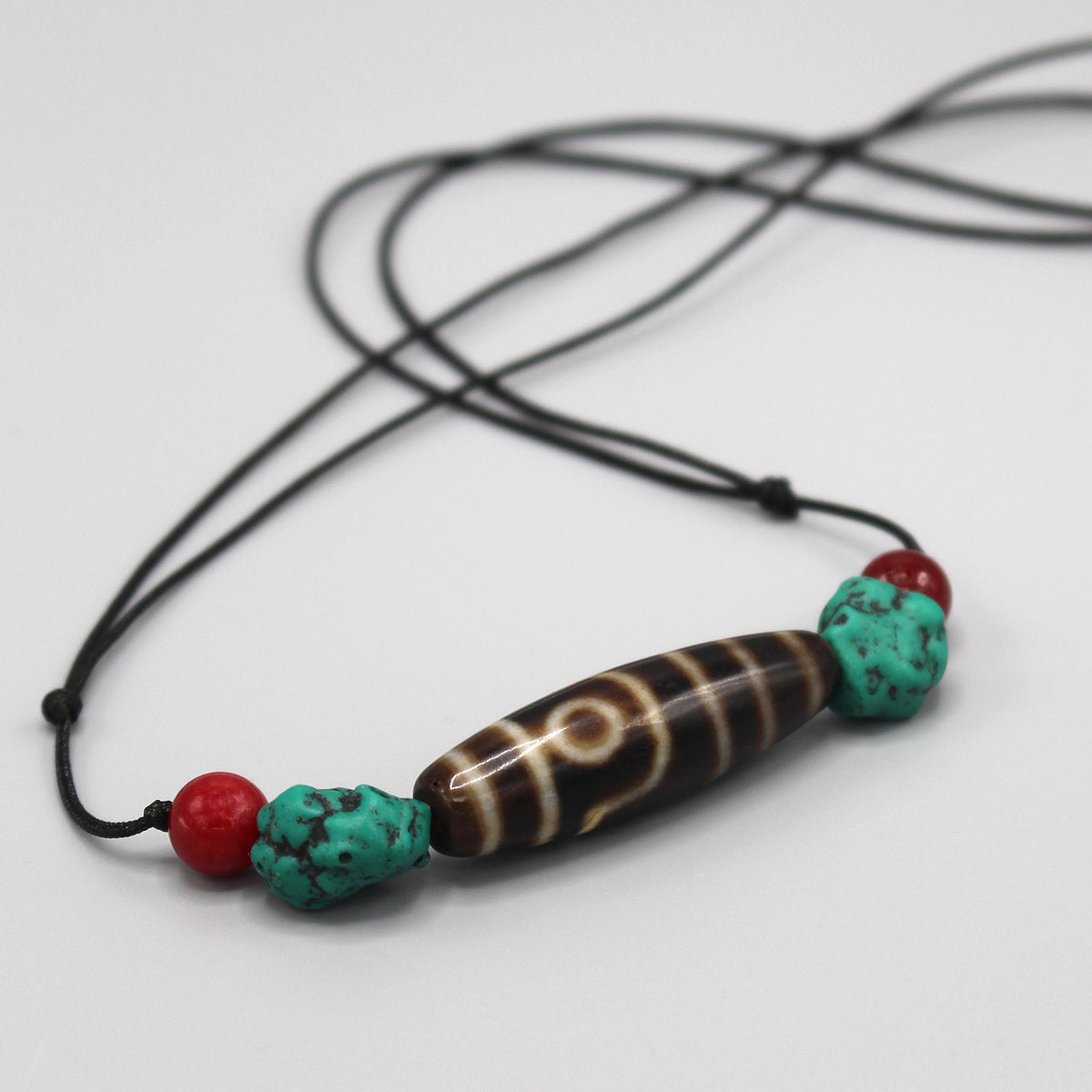 Two Eyed Dzi Beads Pendant