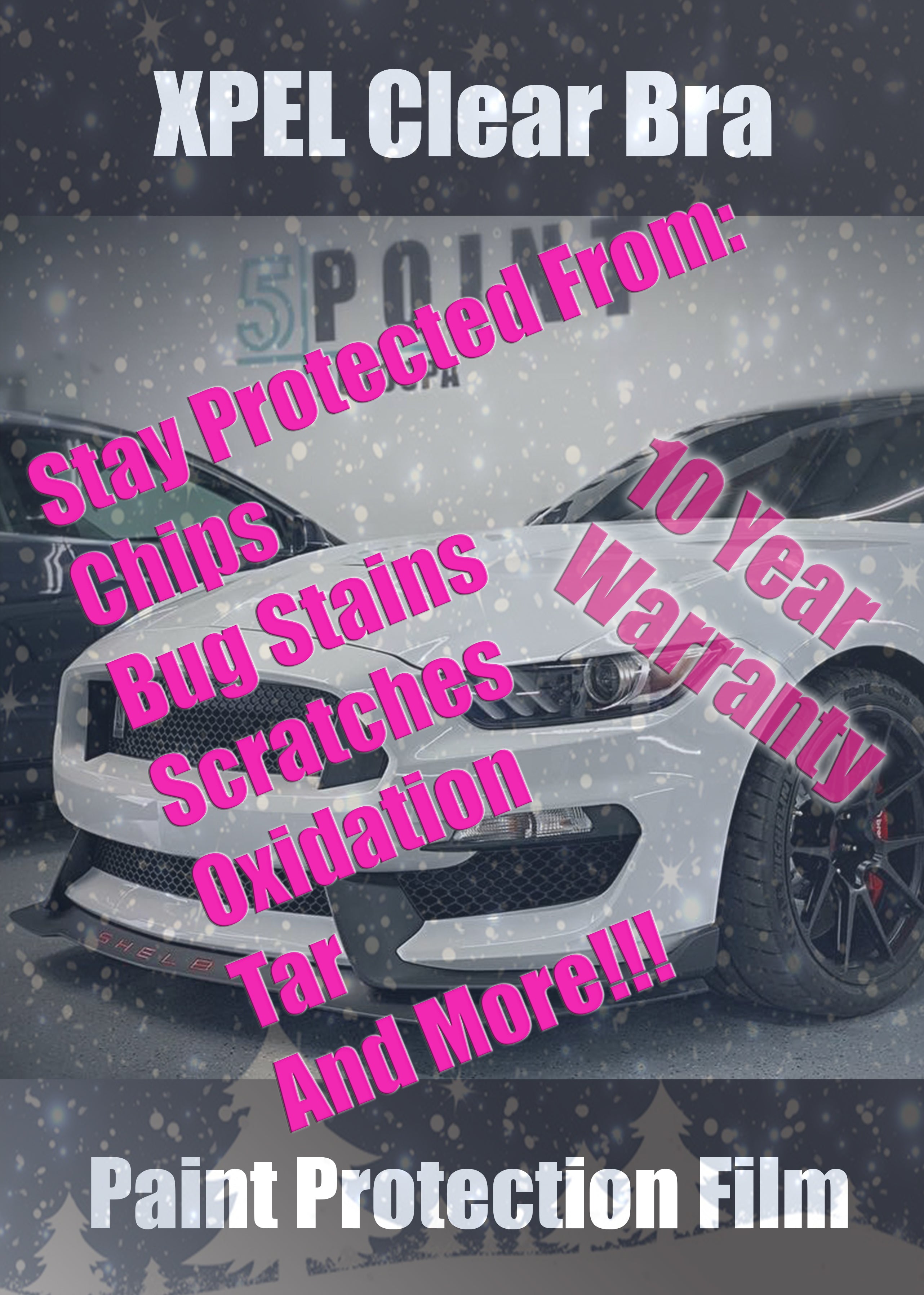 5 Point Auto Spa - Clear Bra Paint Protection Film $999