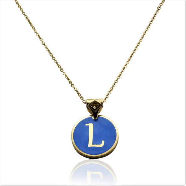 Cheap Gold Plated Letter T Charm Necklace For Girlfriend - Jewenoir