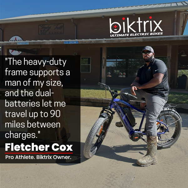 Fletcher Cox rides a Juggernaut Ultra Duo 2 from Biktrix