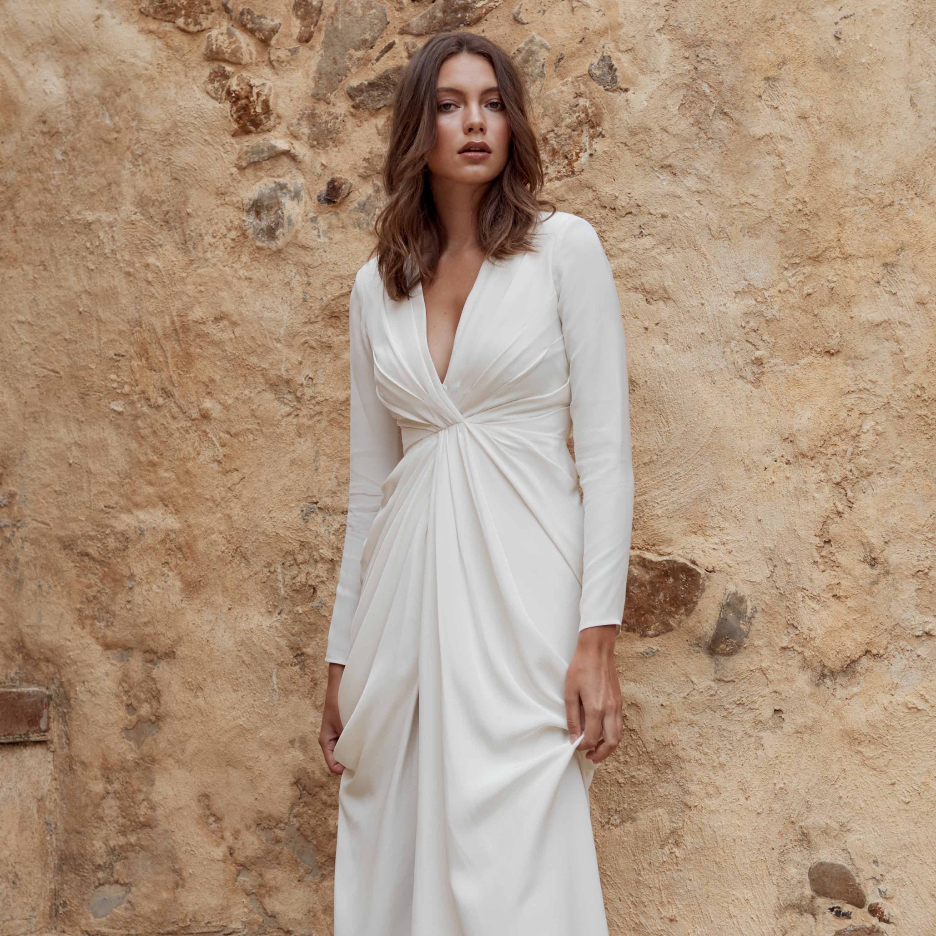 minimal wedding dress