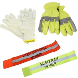 RUSEEN Reflective Apparel - Workwear - Reflective Leg Band & Reflective Arm Bands - Safety Committee - Safety Team