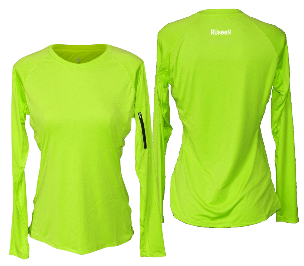 lime green dri fit long sleeve shirt